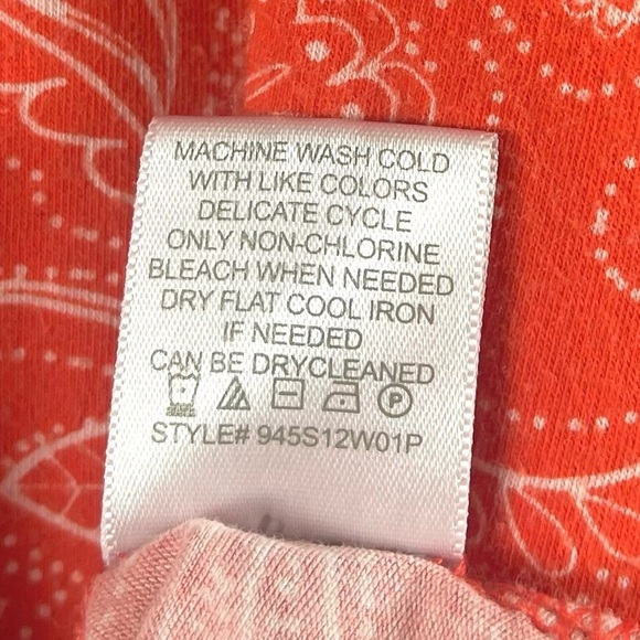 Alpine Design XL Boho Print Filigree Modest Boxy Tank Top Summer Vacation - Picture 5 of 6